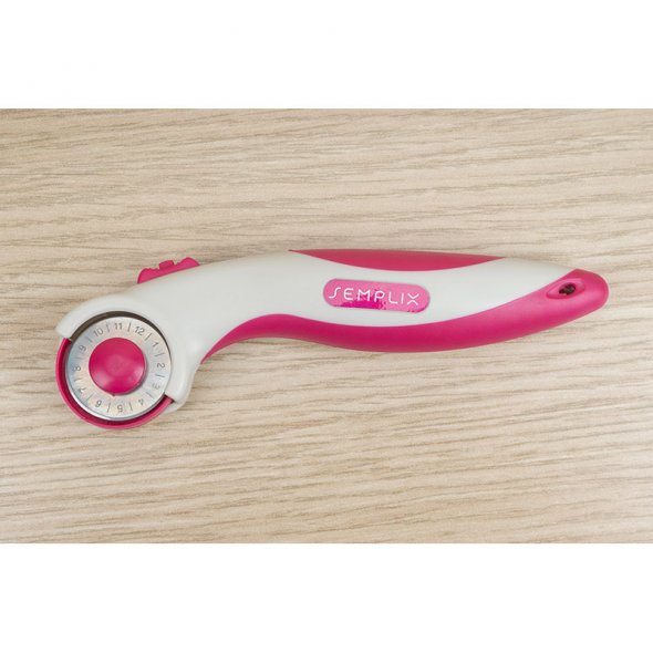 Semplix Rollschneider Mini Soft Griff (28 mm/ pink)
