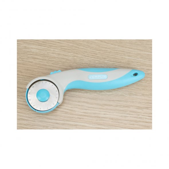 Semplix Rollschneider Maxi Soft Griff (45 mm/ blau)