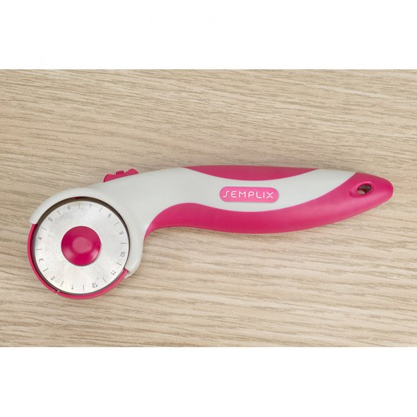 Semplix Rollschneider Maxi Soft Griff (45 mm/ pink)