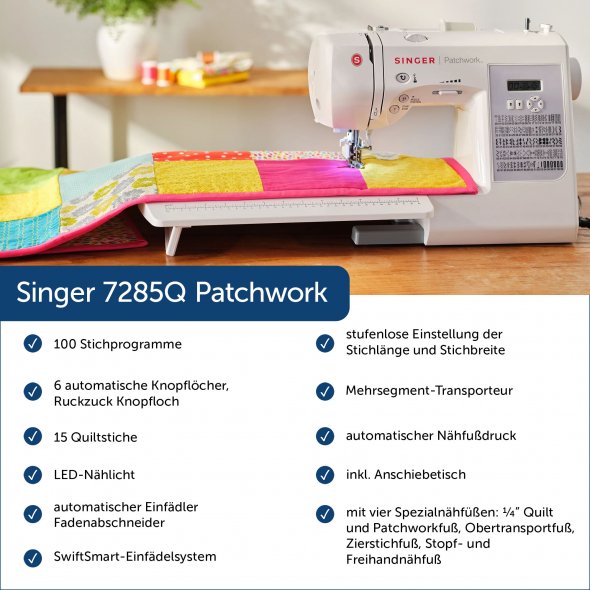 Singer 7285Q Patchwork Näh-und Quiltmaschine