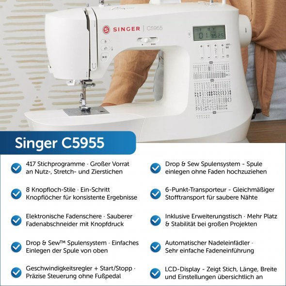 Singer C5955 Computer-Nähmaschine