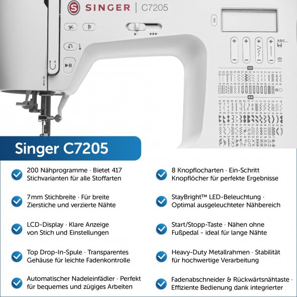 Singer C7205 Computer-Nähmaschine