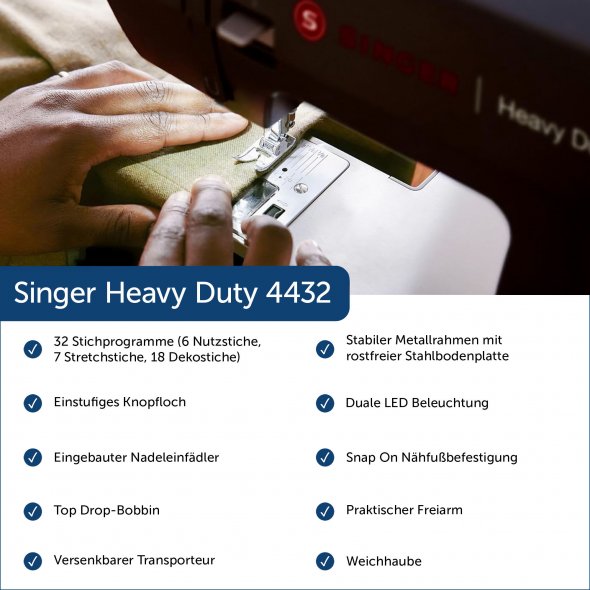 Singer Heavy Duty 4432 Black Sonderedition