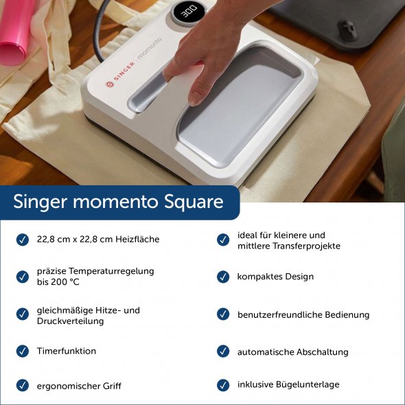 Singer momento Square Transferpresse (quadratisch)