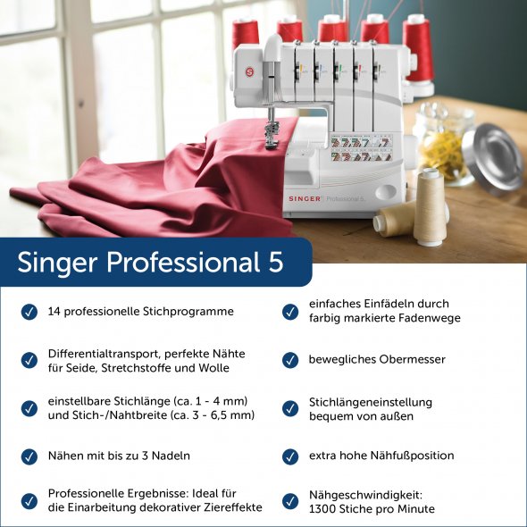 Singer Professional 5 Coverlock