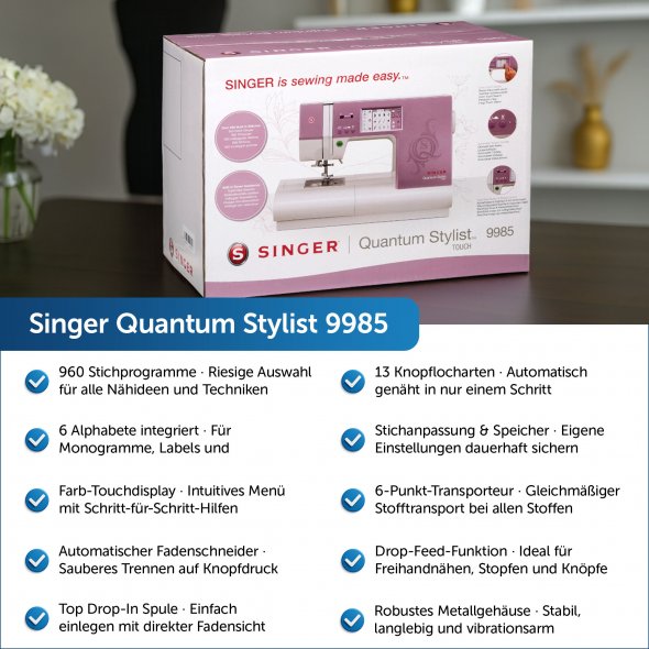 Singer Quantum Stylist 9985 Computer Nähmaschine