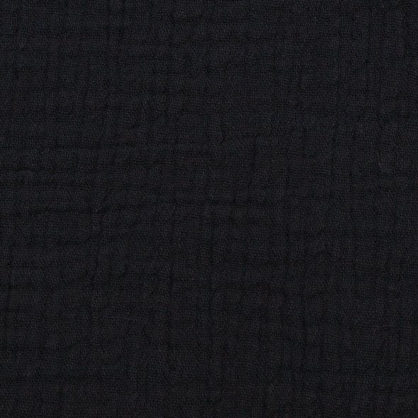 Musselin Stoff, uni - Jenke von Swafing 000299-schwarz: 1,0m