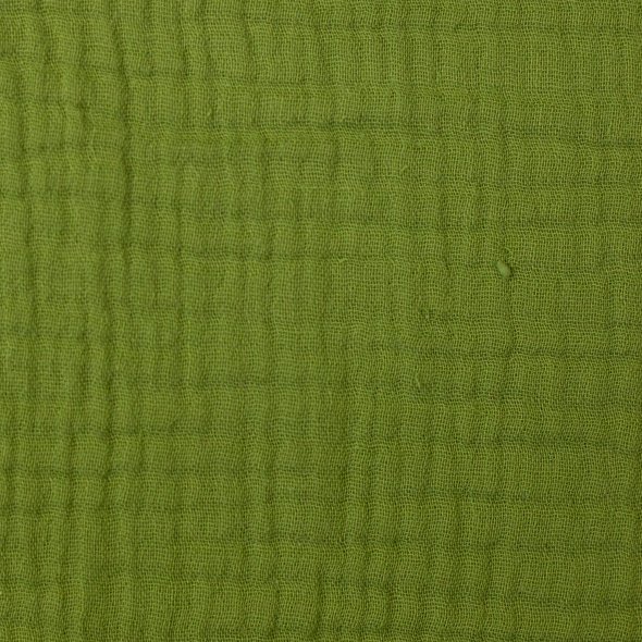 Musselin Stoff, uni - Jenke von Swafing 000604-heugrün: 1,0m