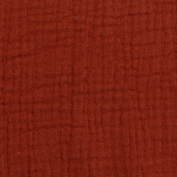 Musselin Stoff, uni - Jenke von Swafing 000712-terracotta: 1,0m
