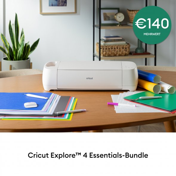 Cricut Explore 4 Schneideplotter + Bundle Versandrückläufer