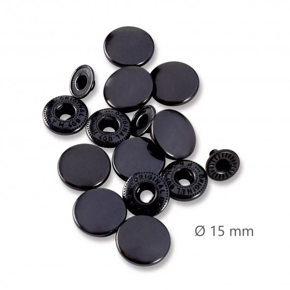 Prym Druckknöpfe Anorak Nachfüllset (15 mm/ brüniert/ 10 St.)
