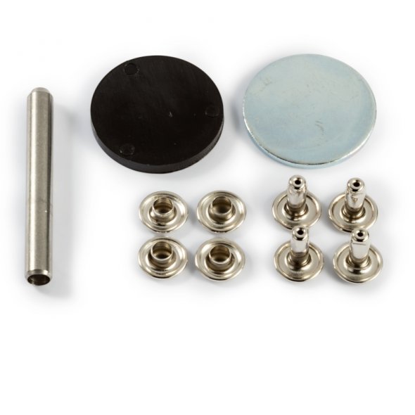 Prym Hohlnieten (4-6 mm/ silberfarbig/ 15 St./ inkl. Werkzeug)