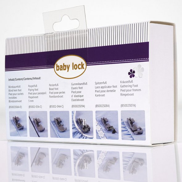 Baby Lock Füßchen-Set 6-tlg (für desire3, Evolution, Ovation und Gloria)