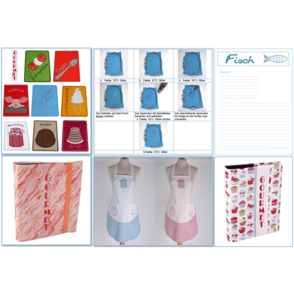 Nähwelt Flach Stickmuster USB Gourmet