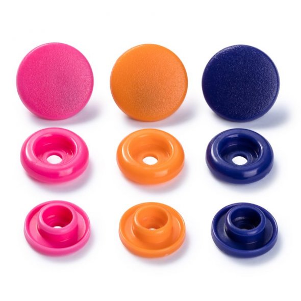 Prym Love Druckknöpfe Color Snaps (12,4 mm/ orange/ pink/ lila/ 30 St.)