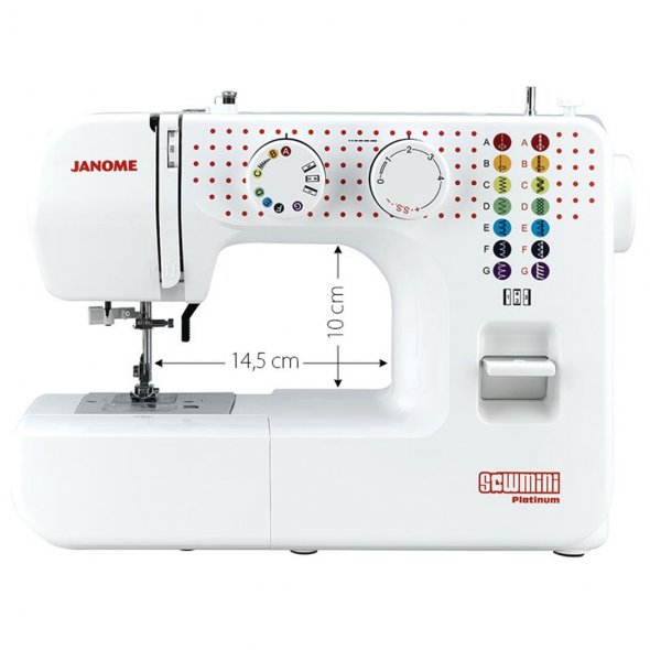 Janome SewMini Platinum mechanische Nähmaschine (ab 10 Jahre) - kinderleichte Bedienung