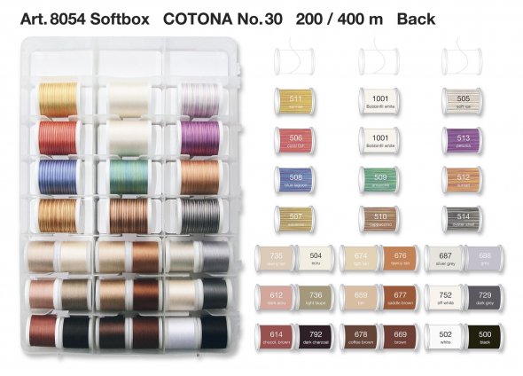Madeira Cotona No.30 Quiltbox (60 x 200 m uni/ 10 x 400 m multi)