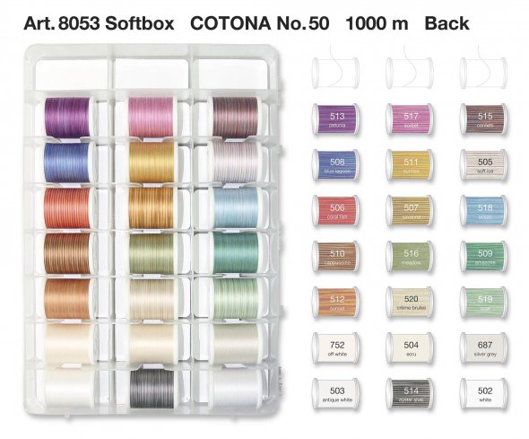 Madeira Cotona No.50 Quiltbox (42 x 1000 m/ 2 x 1500 m)