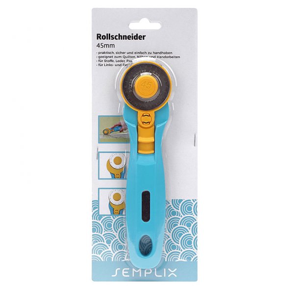 Semplix Schneidematten-Set A2 grau/türkis (Matte 60 x 45 cm)