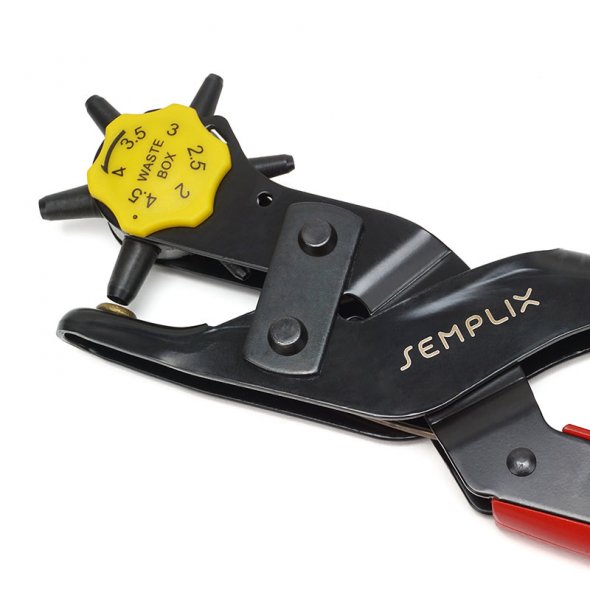 Semplix Revolverlochzange (6 Lochgrößen/ Länge 230 mm)