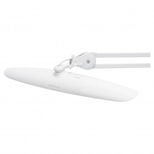 Semplix LED Arbeitslampe Tischlampe weiß (182 LED/ 3 Farben/ dimmbar/ Tischklemme)