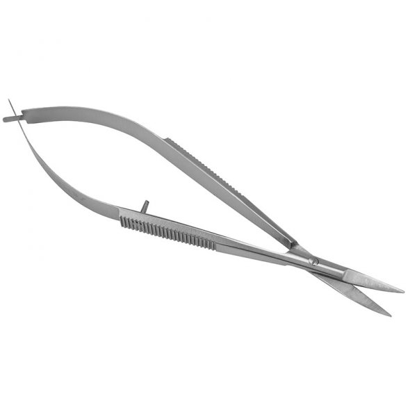 Semplix Pinzettenschere mit Etui (gebogen / 12 cm)