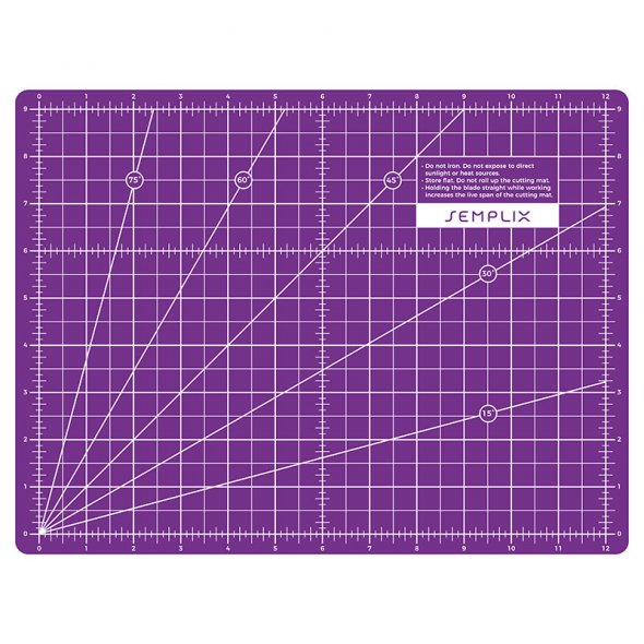 Semplix Schneidematte pink-lila (30 x 22 cm/ 12 x 9 inch) A4