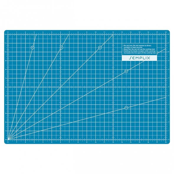 Semplix Schneidematte türkis-petrol (45 x 30 cm/ 18 x 12 inch) A3