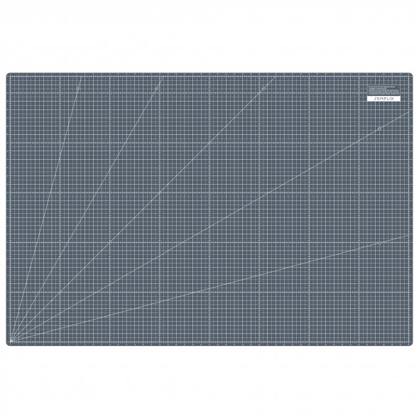 Semplix Schneidematte hellgrau-grau (120 x 80 cm/ 48 x 32 inch) A0