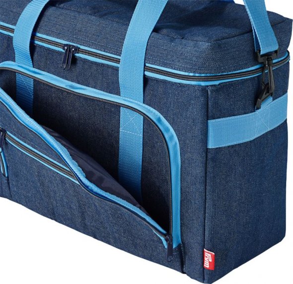 Prym Nähmaschinen-Tasche (44 x 20 x 35 cm/ Jeans/ türkis)