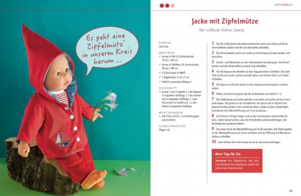 Topp Puppenkleidung nähen aus Jersey