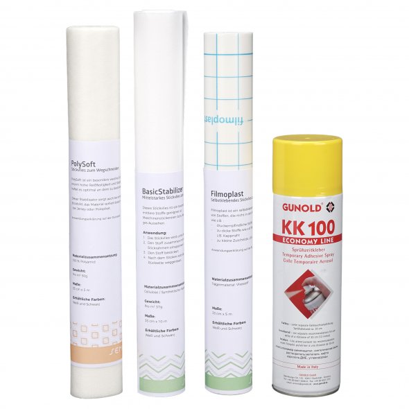 Premium-Stick-Set für Einsteiger (Stabilisatoren/Garn/Nadeln/Schere)