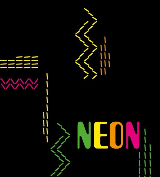 Gütermann Allesnäher NEON Nähfaden-Set (7 Farben/ 100 m)