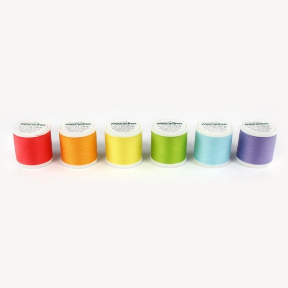 Kullaloo Madeira Aerofil Regenbogen Nähgarn-Set (6 x 400 m)