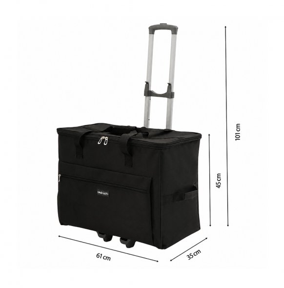 Nähmaschinen-Trolley von Hobby Gift schwarz (groß/ B 61 x T 35 x H 45 cm)