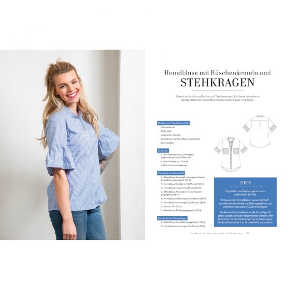 Oberteile nähen - Tops, Shirts, Blusen und Co (4 Grundschnitte - 44 Modelle)