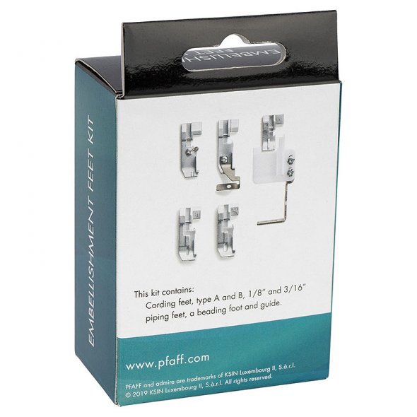 Pfaff admire air 5000 Füßchen-Set EMBELLISHMENT FEET KIT (5-teilig)