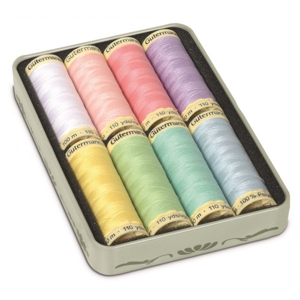 Gütermann Nostalgie-Box Allesnäher-2 (8 Farben/ 100 m)