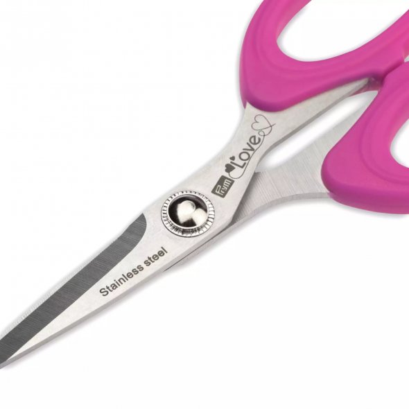 Prym Love Nähschere Micro Serration - Sägeschliff (pink/ 13,5 cm)