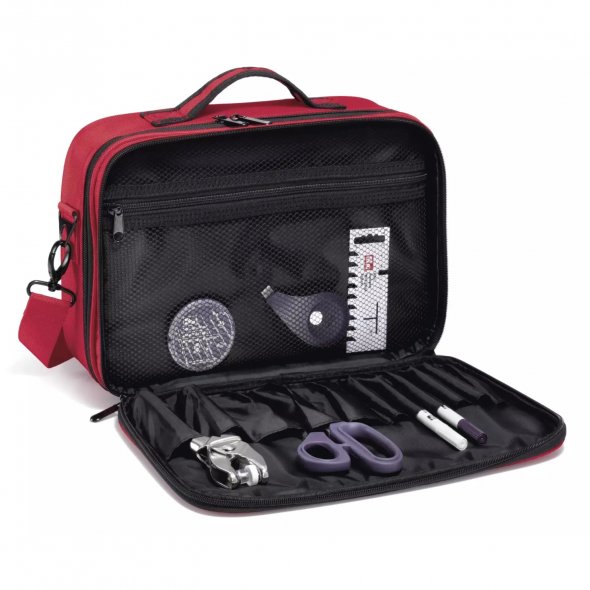 Prym Nähkoffer Deluxe S (rot/ 340 x 240 x 115 mm)