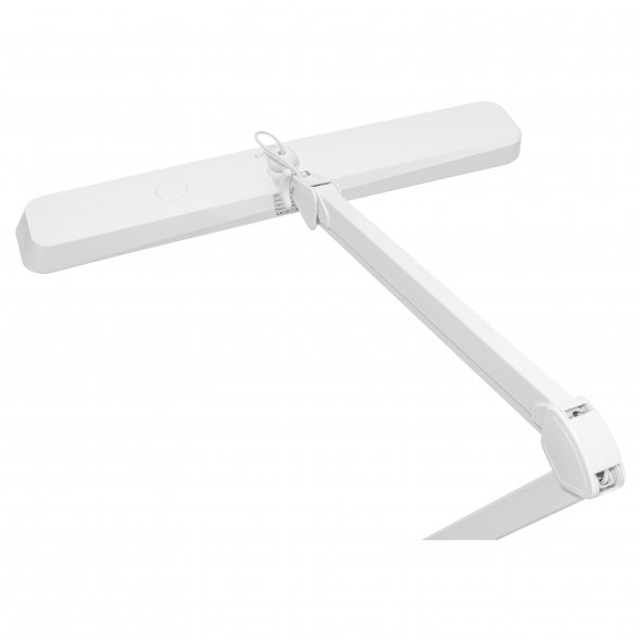 Semplix LED Arbeits-Tischlampe weiß (324 LED/ dimmbar in 5 Stufen/ Tischklemme)