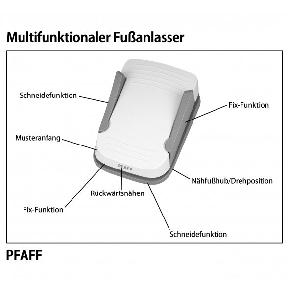 Pfaff Multifunktionaler Fußanlasser für creative icon/ performance icon