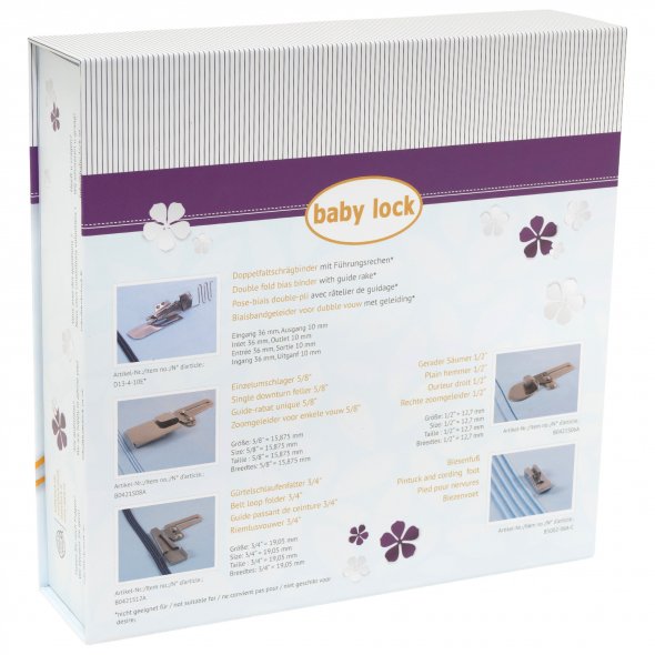 Baby lock Zubehör-Set für Coverlockmaschinen (5-tlg./ für desire 3/ Ovation/ Gloria/ Aspire)