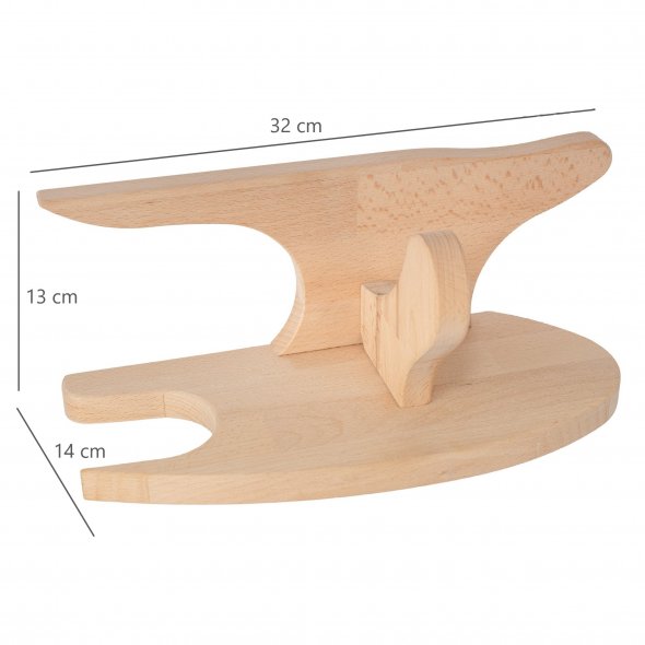 Tailor Board (ca. L 32 x T 14 x H 13 cm / Multi Kragenholz - Bügelamboss / Buchenholz)