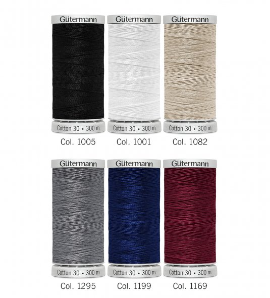 Gütermann Nähfaden-Set 734022-1 Cotton 30 (6 Spulen/ 300 m)
