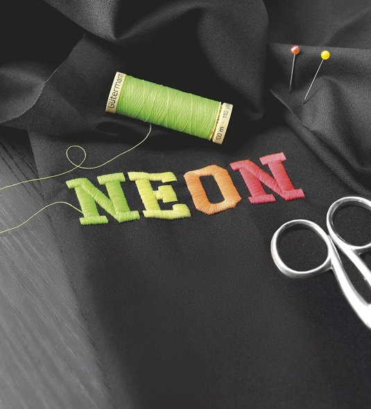 Gütermann Allesnäher Nähfaden-Set NEON (4 Farben/ 100 m)