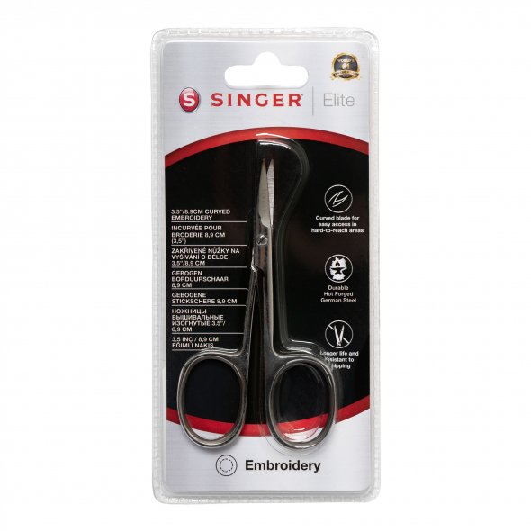 Singer Elite gebogene Stickschere (8,9 cm/ 3,5")