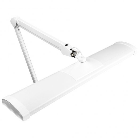 Semplix LED Arbeits-Tischlampe weiß (540 LED/ dimmbar/ Tischklemme)
