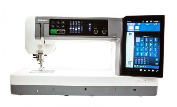 JANOME Continental M17 Große Näh- und Stickmaschine mit Stickmodul