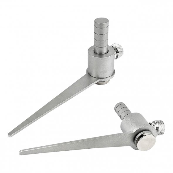Großer Karl - Zuschneidehilfe silber (Aluminium glasperlengestrahlt)